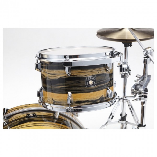 Tama Superstar Classic 22'' 3pc Shell Pack, Natural Tiger Ebony Wrap - Tom Drum