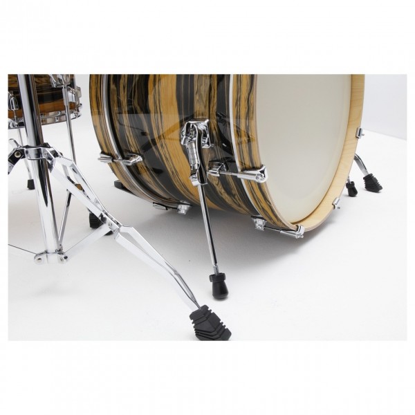 Tama Superstar Classic 22'' 3pc Shell Pack, Natural Tiger Ebony Wrap - Bass Drum