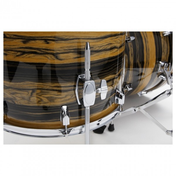 Tama Superstar Classic 22'' 3pc Shell Pack, Natural Tiger Ebony Wrap - Floor Tom