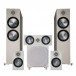 Monitor Audio Bronze 500 5.1 Speaker Package, Grey White Front View