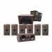 Wharfedale Diamond 9.1 HCP 7.1.2 Speaker Package, Walnut Front View
