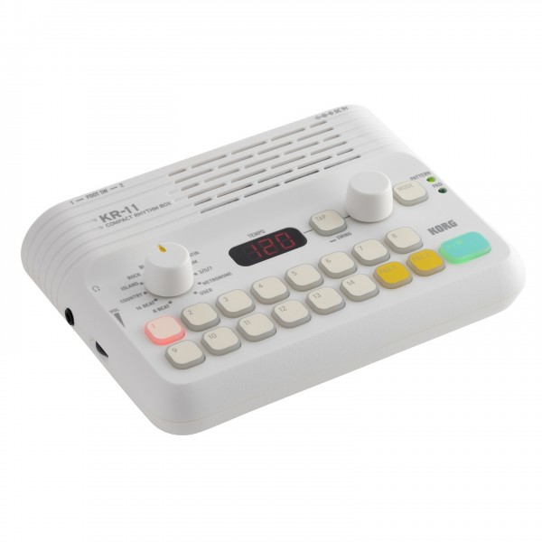 Korg KR-11 Rhythm Box for Guitarists - Angled