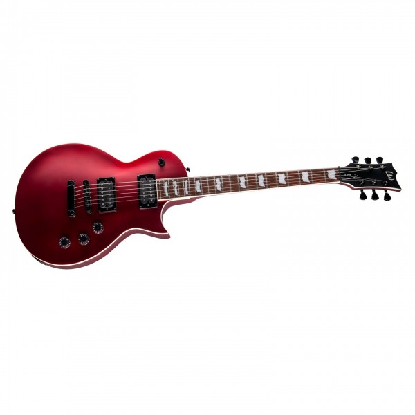ESP LTD EC-256 Candy Apple Red Satin - Angled