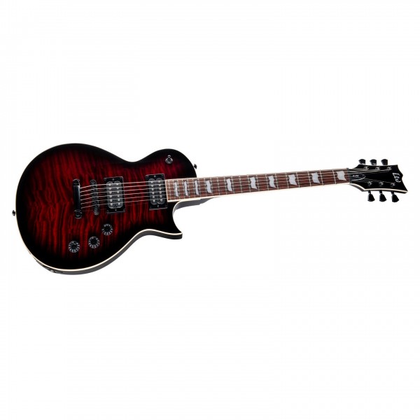 ESP LTD EC-256 QM See Thru Black Cherry Sunburst - Angled