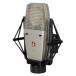 sE-T1 Titanium Condenser Microphone - Angled with Mount