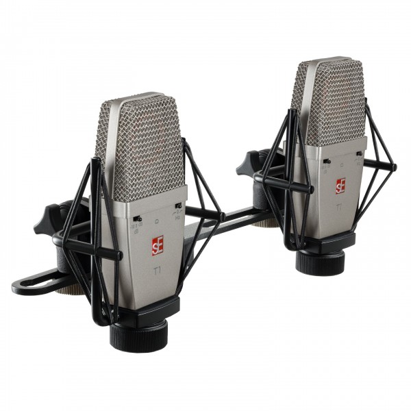 sE Electronics sE-T1 Condenser Microphones, Stereo Pair - With Mounts