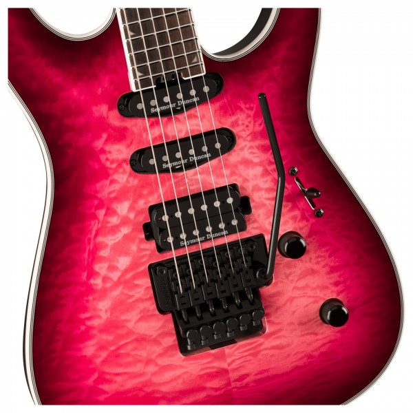 Jackson Pro Plus Series Soloist SLA3Q, Fuschia Burst