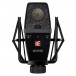 sE-1400 Cardioid Condenser Microphone - Front with Mount