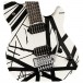 EVH Striped Series Wolfgang Special, Black and White Satin w/ Gig Bag