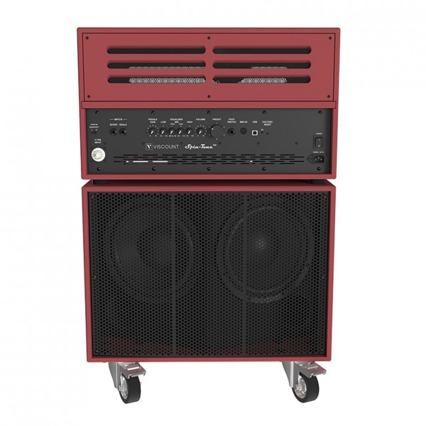 Viscount Spin-Tone 700 Red walnut Hybrid Rotary speaker - front
