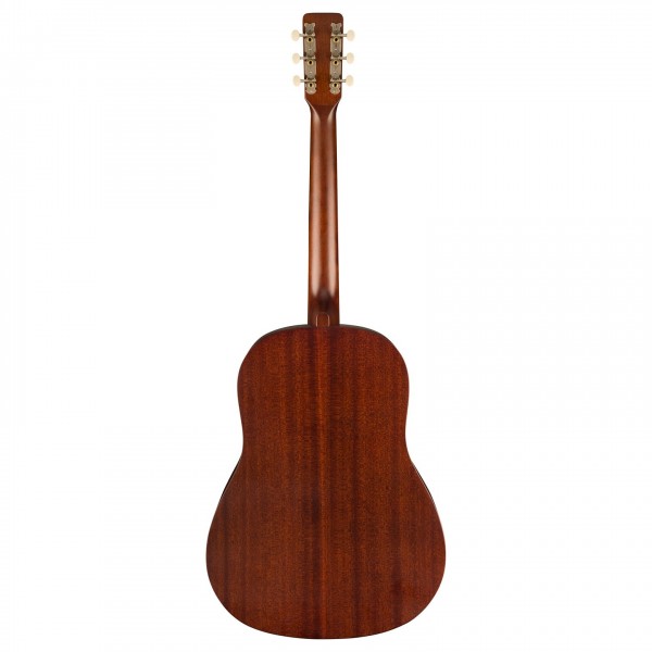 Gretsch Deltoluxe Dreadnought Electro Acoustic, Black Top - Back