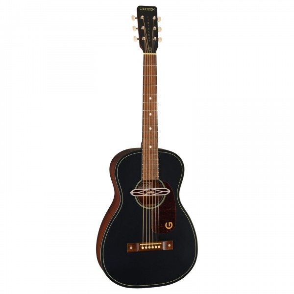 Gretsch Deltoluxe Parlour Electro Acoustic, Black Top - Upright