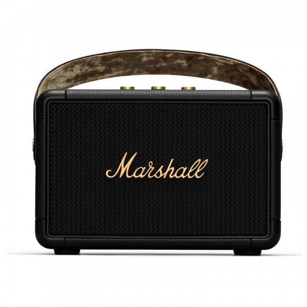 Marshall Kilburn II Bluetooth Speaker, Black and Brass - Front