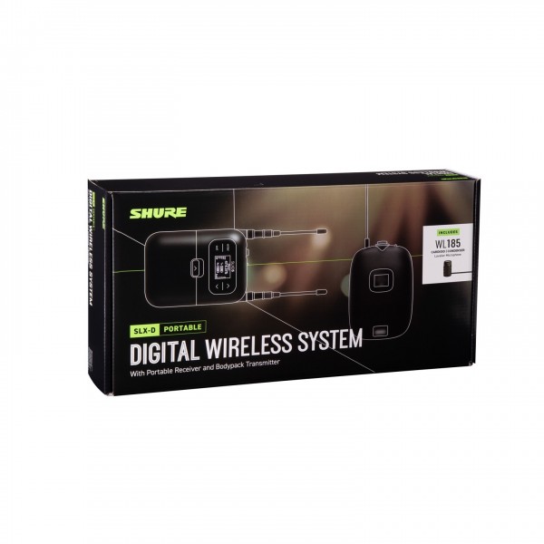 Shure SLXD15/85 Portable Wireless Lavalier System with WL185 - Packaging