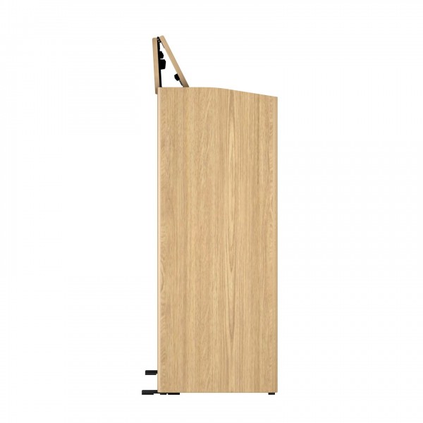 Roland F701 Digital Piano, Light Oak, Side