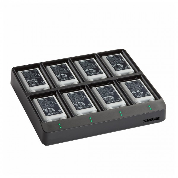 Shure SBC80-903 8-Bay Charger for SB903 Batteries - UK Plug - With Batteries