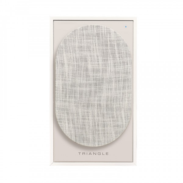 Triangle Borea BR03 Connect Active Speakers, Cream - Front view w/ Grille attached