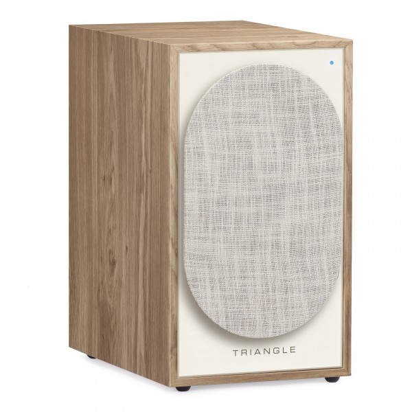 Triangle Borea BR03 Connect Active Speaker, Light Oak - w/ Grille attached