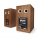 Triangle Borea BR03 Connect Active Speakers (Pair), Oak - Rear view