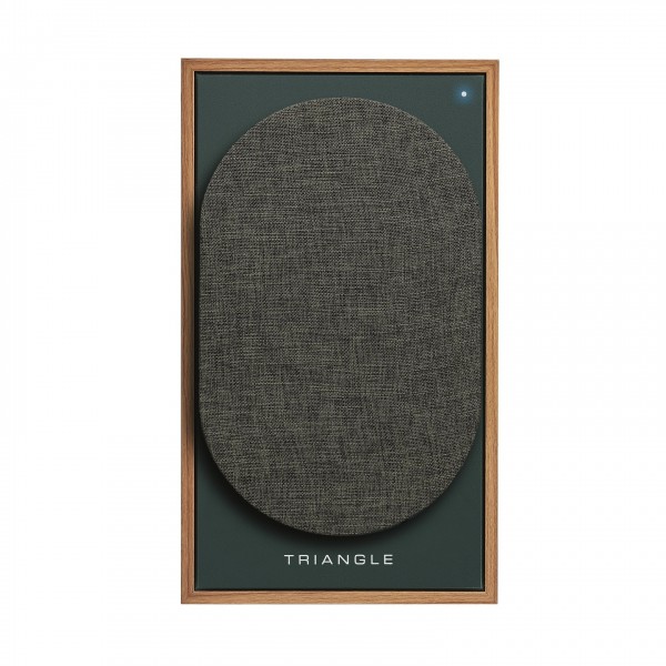 Triangle Borea BR03 Connect Active Speaker, Oak Green - Front view w/ grille attached