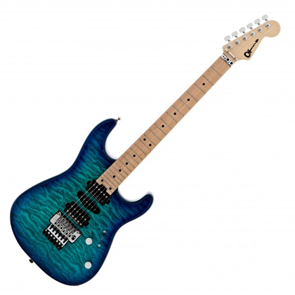 Charvel MJ San Dimas Style 1 HSH FR M QM, Caribbean Burst