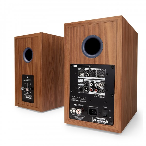 Triangle Borea BR02 Connect Active Speakers (Pair), Blue Full Back View