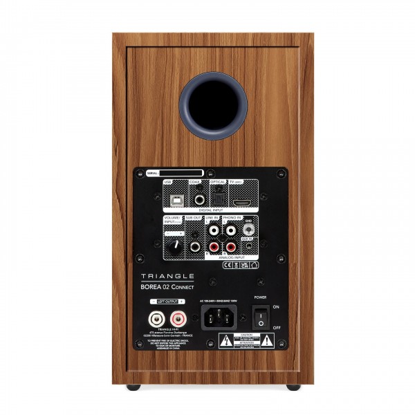 Triangle Borea BR02 Connect Active Speakers (Pair), Blue Back View