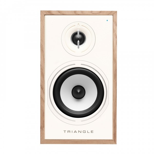 Triangle Borea BR02 Connect Active Speakers (Pair), Light Oak Front View 3