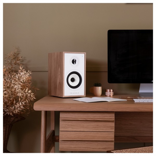 Triangle Borea BR02 Connect Active Speakers (Pair), Light Oak Lifestyle View 2