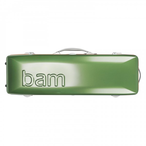 BAM Graffiti Hightech Oblong Violin Case, Green & Orange