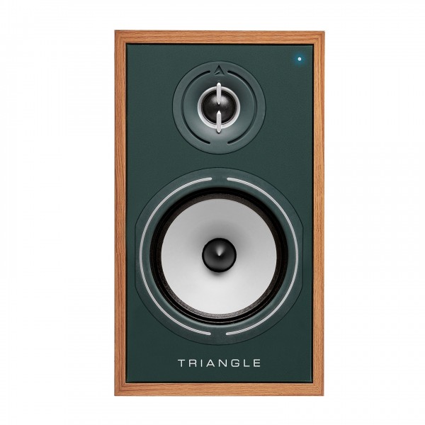 Triangle Borea BR02 Connect Active Speakers (Pair), Oak Green Front View 3