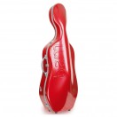 BAM Graffiti Hightech Slim Cello Case, Raspberry Red & Silver