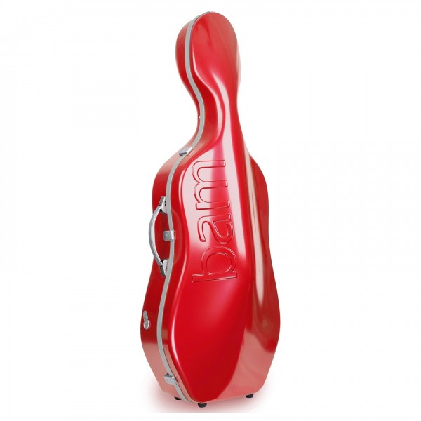 BAM Graffiti Hightech Slim Cello Case, Raspberry Red & Silver