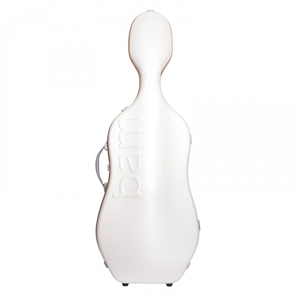 BAM Graffiti Hightech Slim Cello Case, White & Orange- Front