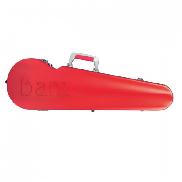 BAM Graffiti Hightech Contoured Viola Case, Raspberry Red & Silver