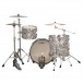 Ludwig Classic Maple 22'' 3pc FAB Shell Pack, White Abalone - Back