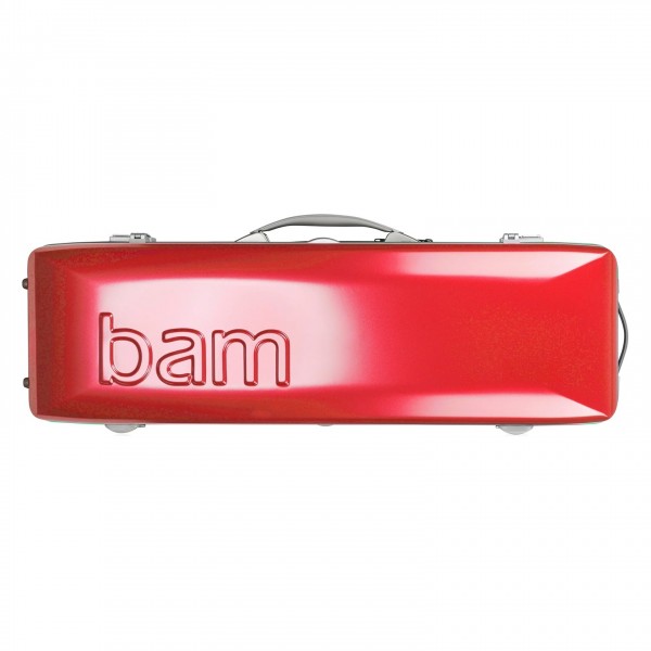 BAM Graffiti Hightech Oblong Viola Case, Raspberry Red & Silver