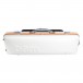 BAM Graffiti Hightech Oblong Viola Case, White & Orange - Angled