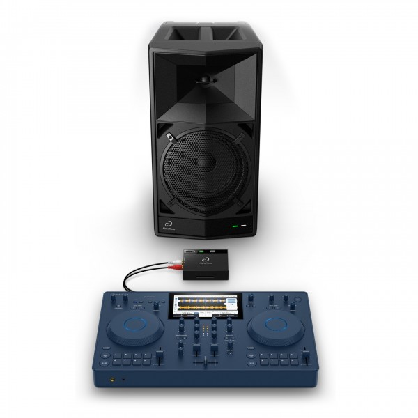 AlphaTheta WAVE-EIGHT Wireless Active Loud Speaker, Single - With DJ Controller (OMNIS DUOS Not Included)