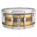 Ludwig 14 x 6.5'' Raw Bronze Striped Snare - Throw-off