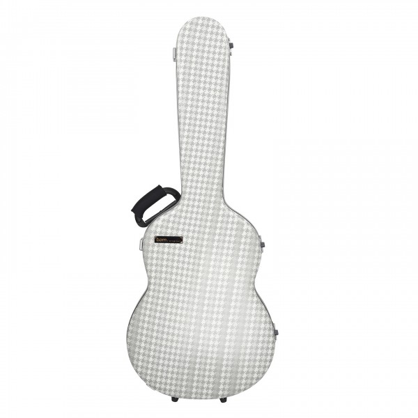 BAM Cabourg Hightech Classical Guitar Case, Silver - Front