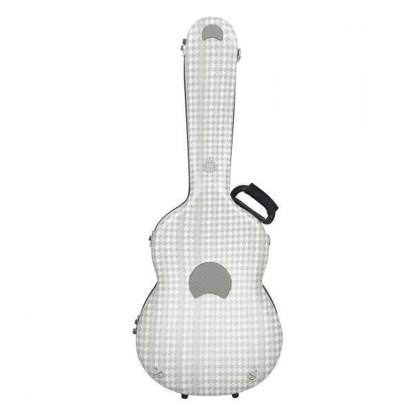 BAM Cabourg Hightech Classical Guitar Case, Silver - Back