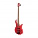 Cort C5 Deluxe, Candy Red - Front, Angled