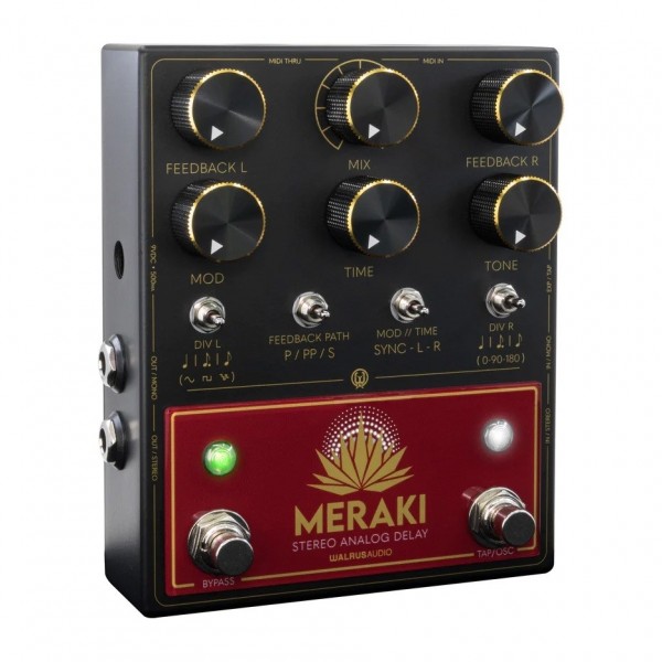 Walrus Audio Meraki Stereo Analog Delay Pedal side