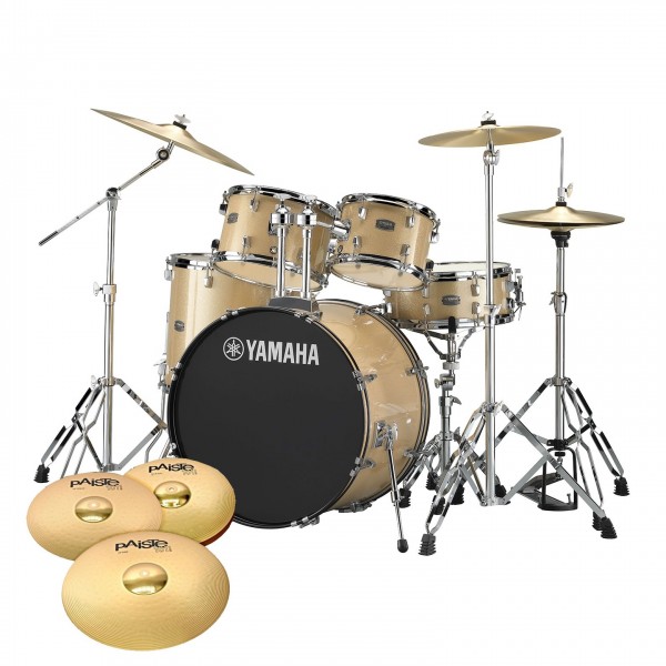 Yamaha Rydeen 22" Drum Kit w/Cymbals, Champagne Glitter