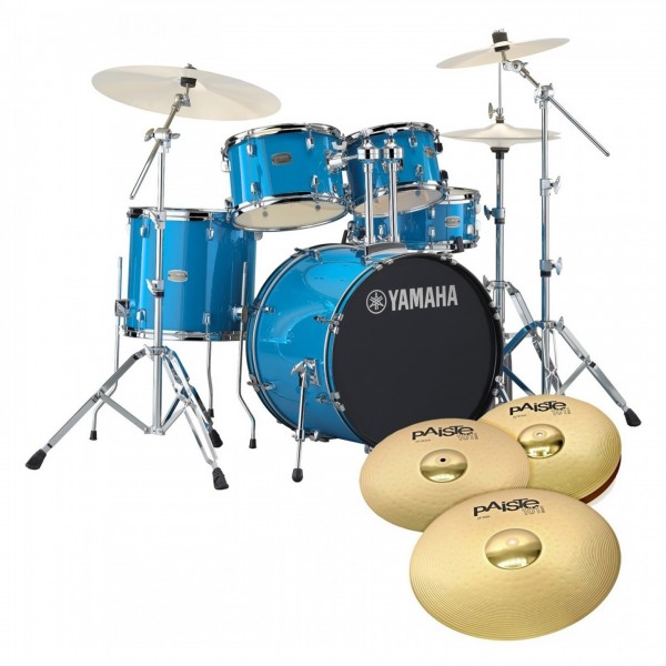 Yamaha Rydeen 20" Drum Kit w/Cymbals, Sky Blue