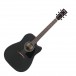 Ibanez AW247CE-WKH Weathered Black - Front