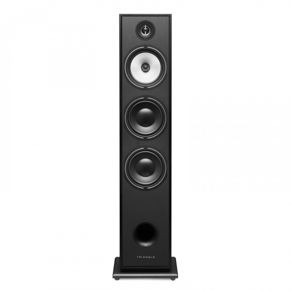 Triangle Borea BR08 Floorstanding Speaker, Black Ash Front View