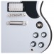 Gibson SG Standard '61 Stop Bar, Silver Mist controls