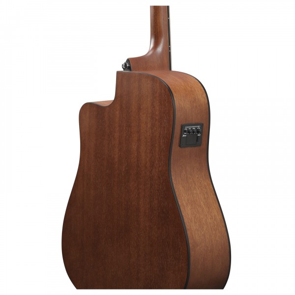 Ibanez V40CE-OPN, Open Pore Natural - Body, Angled Back
